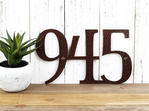 metal die cut house number|Amazon.com: House Numbers Metal.